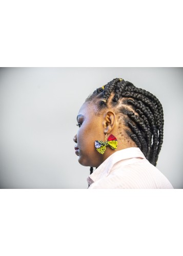 Boucles d'oreille papillon en wax