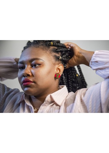 Boucles d'oreilles artisanales en bronze Boucles d'oreilles artisanales en bronze