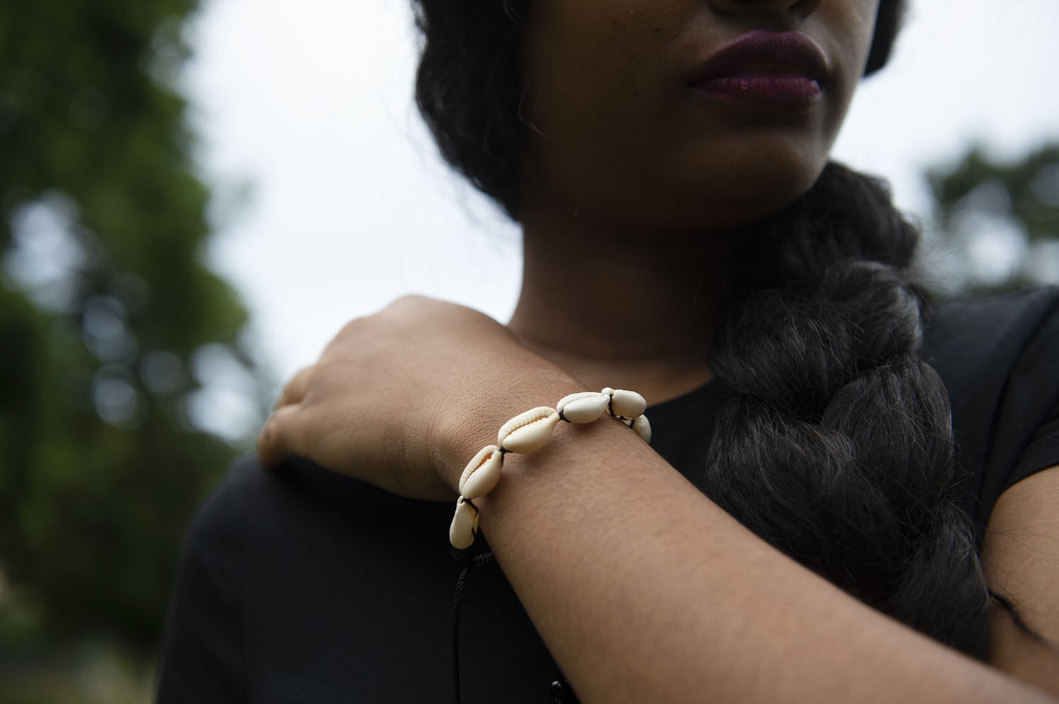 Bracelet en coquillages Cauris unisexe