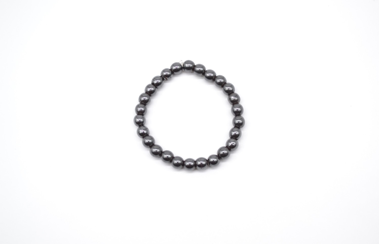 Bracelet léger en perles noires Onyx