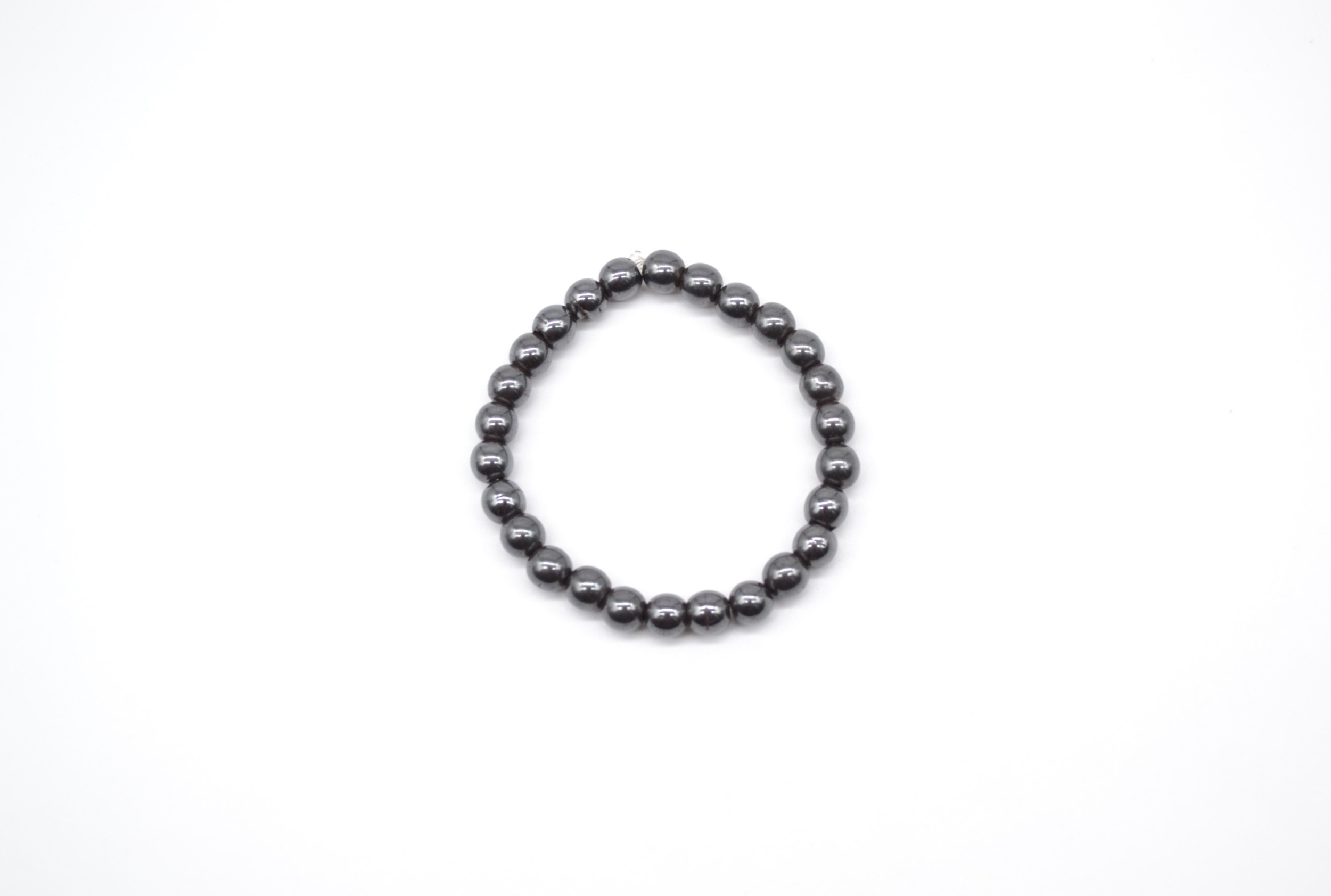 Bracelet léger en perles noires Onyx