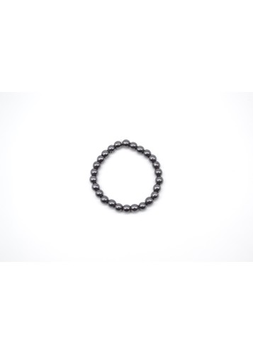 Bracelet léger en perles noires Onyx