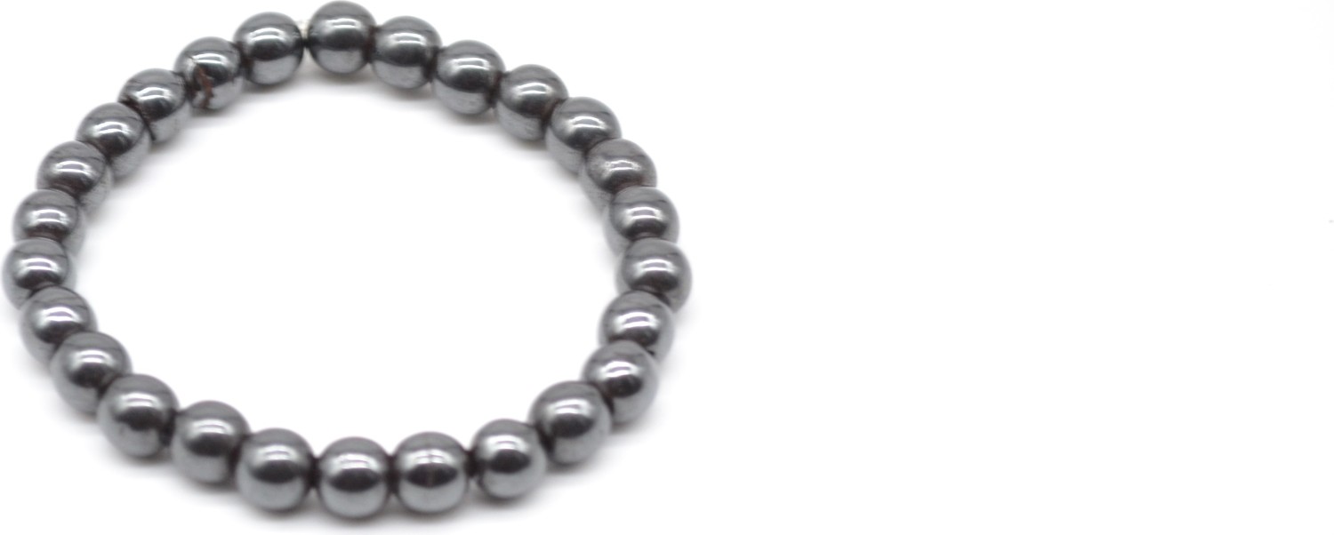 Bracelet léger en perles noires Onyx