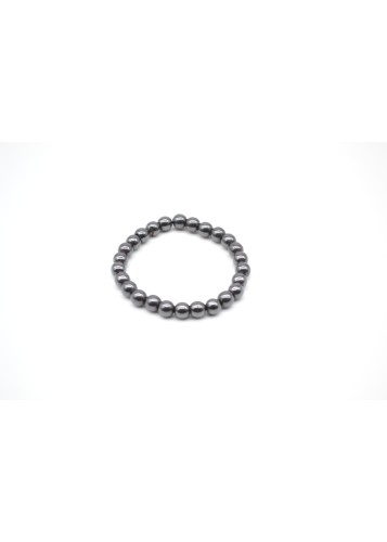 Bracelet léger en perles noires Onyx