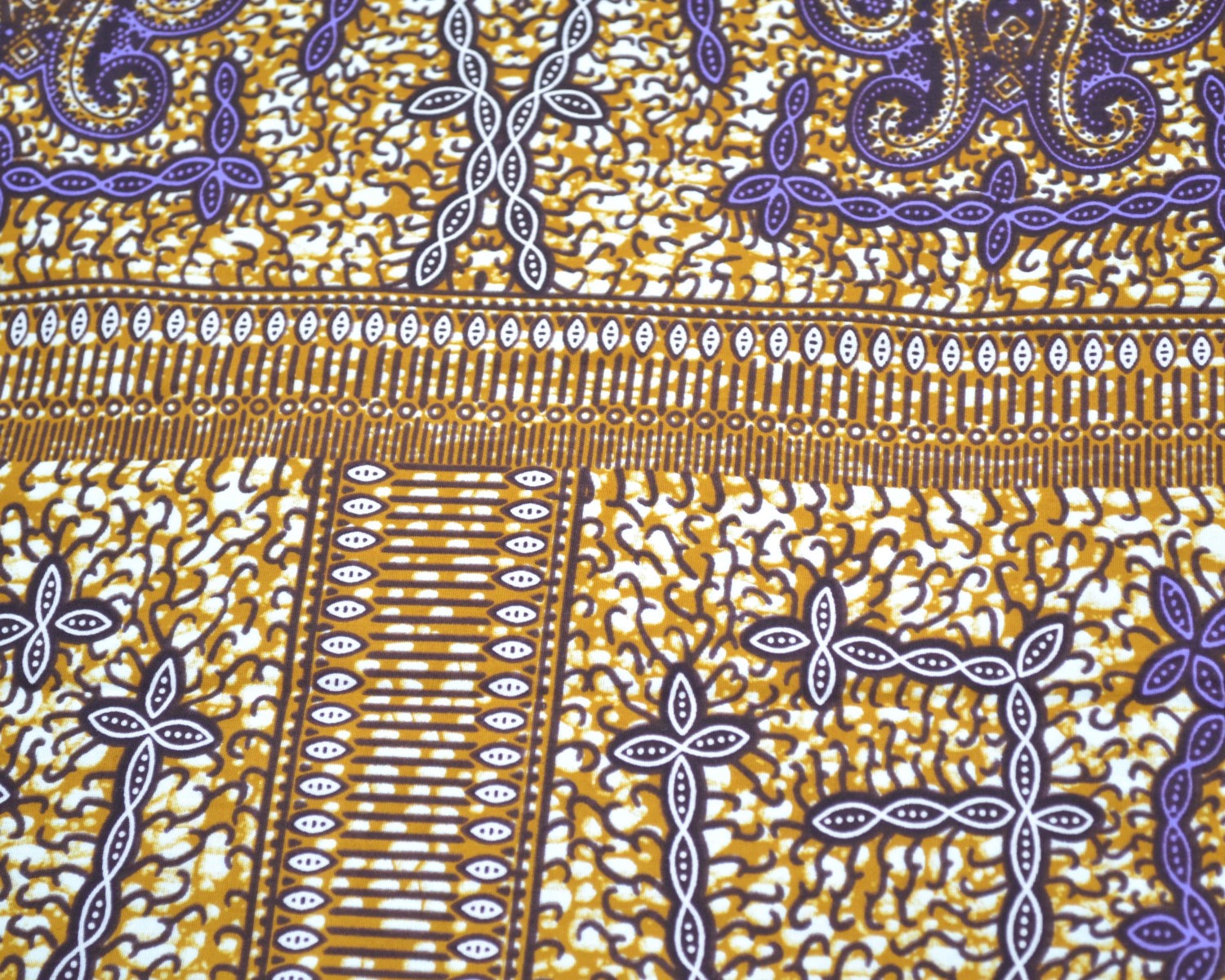 Tissu wax 100% coton vendu au mètre - PREMIUM