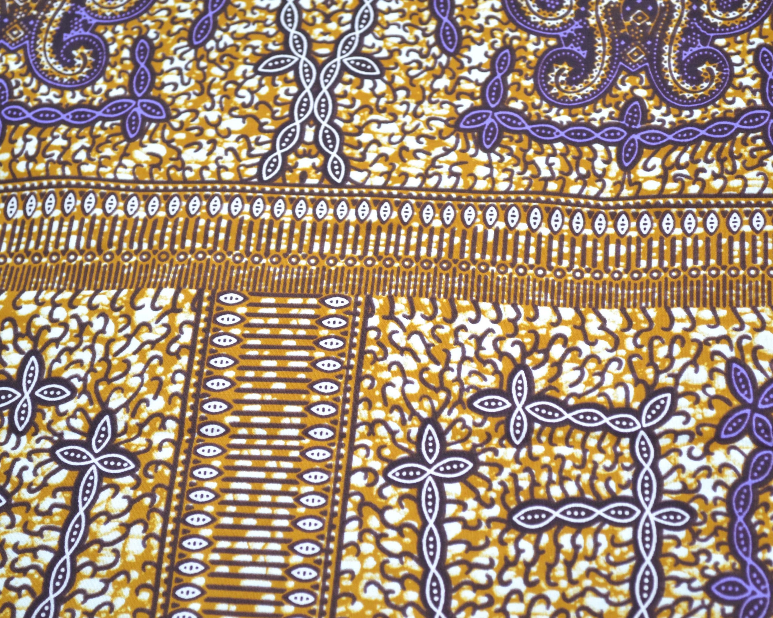 Tissu wax 100% coton vendu au mètre - PREMIUM