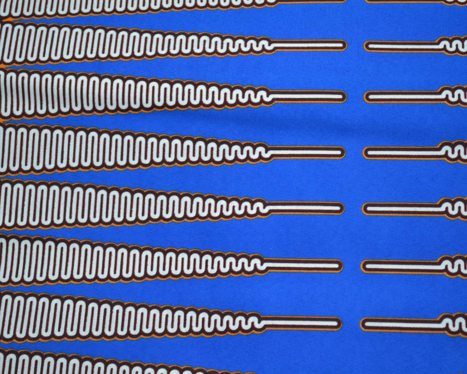 Tissu Wax bleu au Mètre - STANDARD