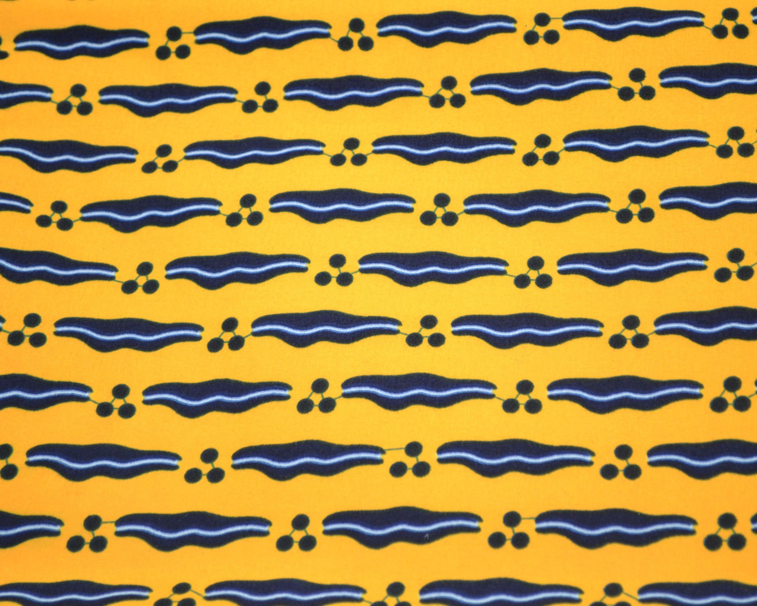 Tissu Wax jaune au Mètre - STANDARD