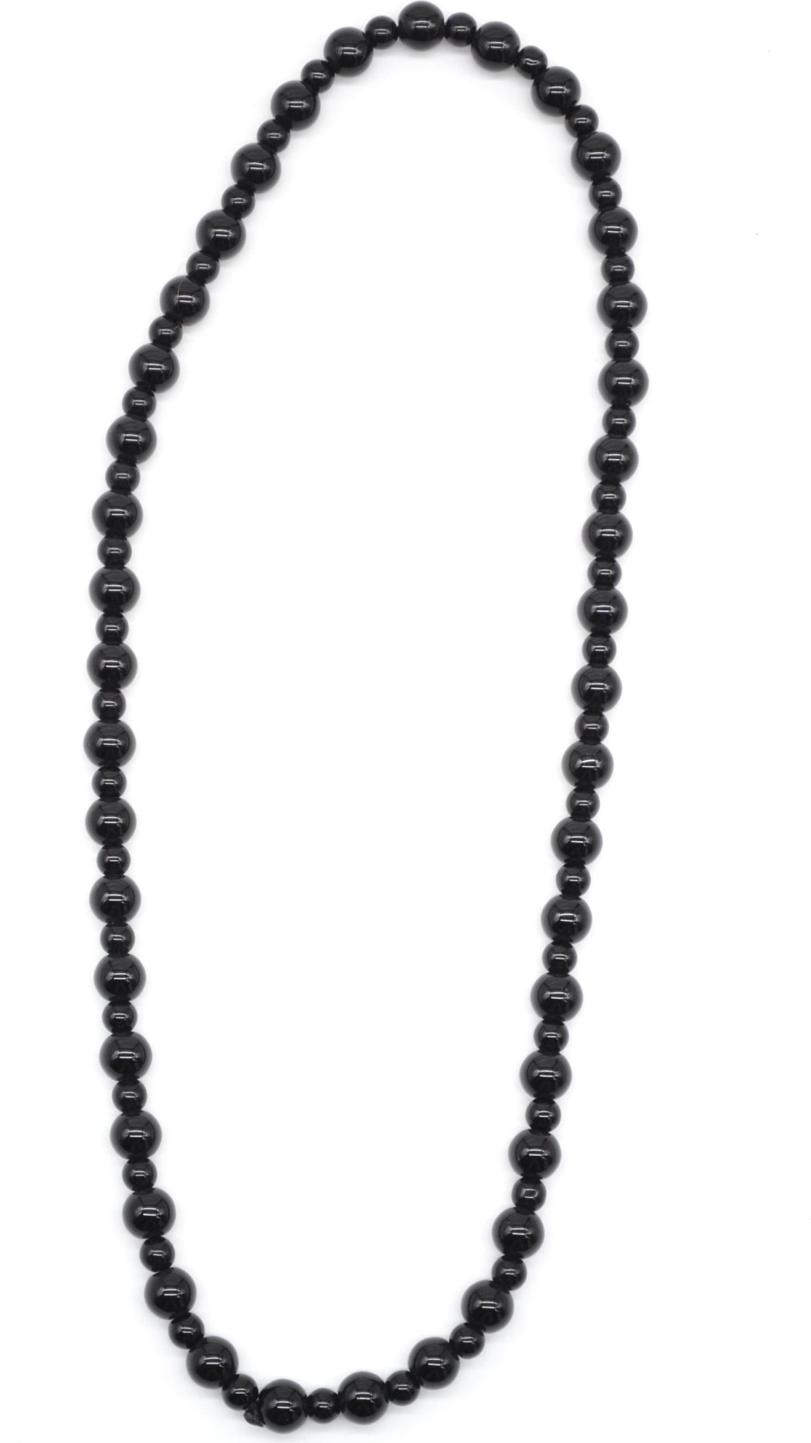 Collier de perles noires pour homme