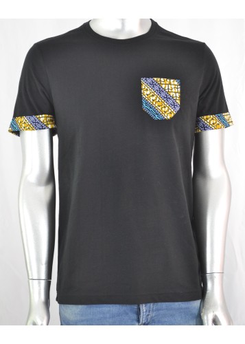 T-shirt Homme customisé avec tissu wax