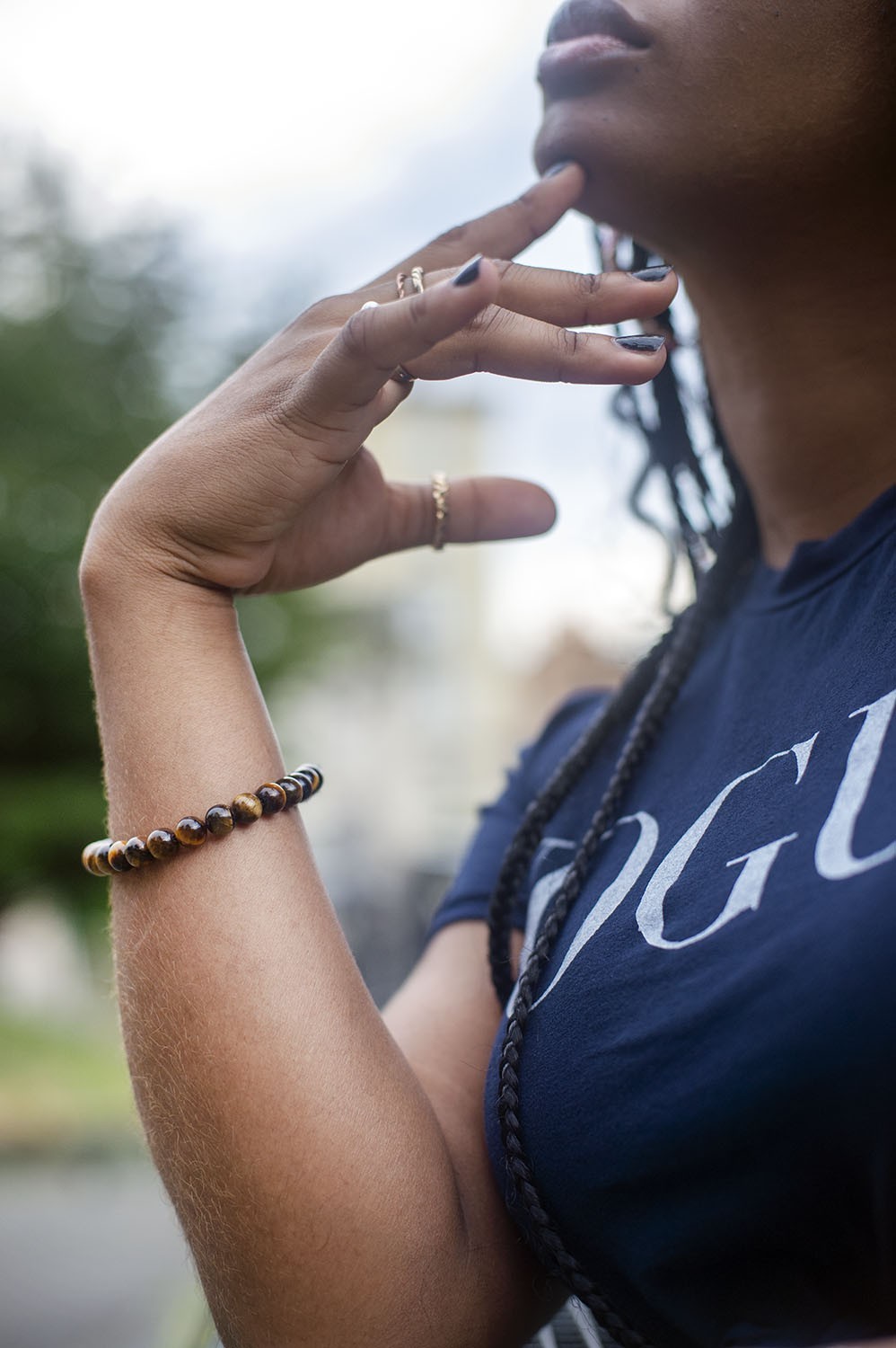 Bracelet en pierres Œil du Tigre Bracelet en pierres Œil du Tigre