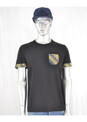T-shirt Homme customisé avec tissu wax