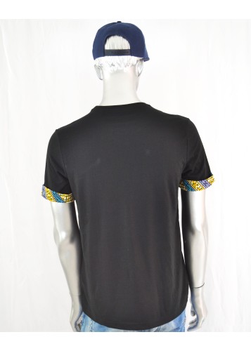 T-shirt Homme customisé avec tissu wax