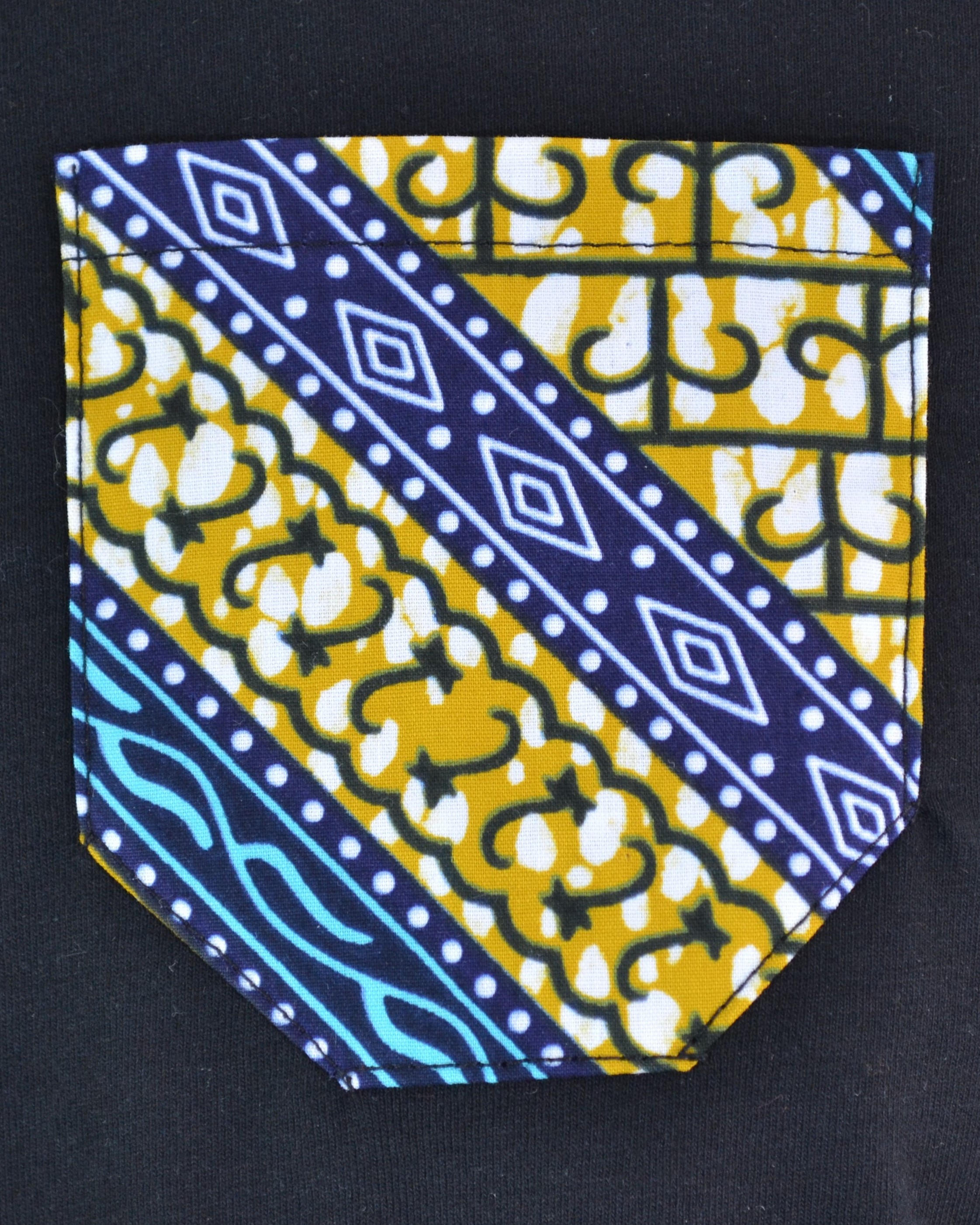 T-shirt Homme customisé avec tissu wax