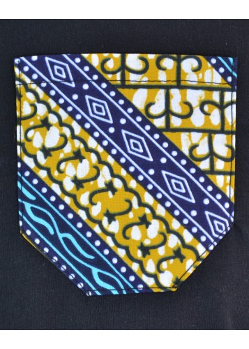 T-shirt Homme customisé avec tissu wax