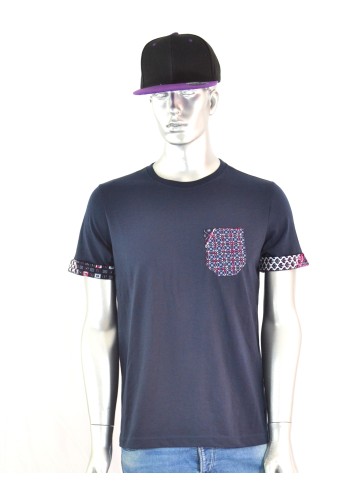 T-shirt Homme customisé avec tissu wax