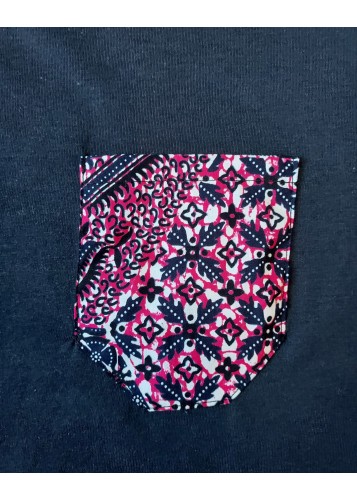 T-shirt Homme customisé avec tissu wax