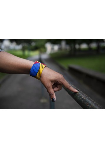 Bracelet manchette multicolore