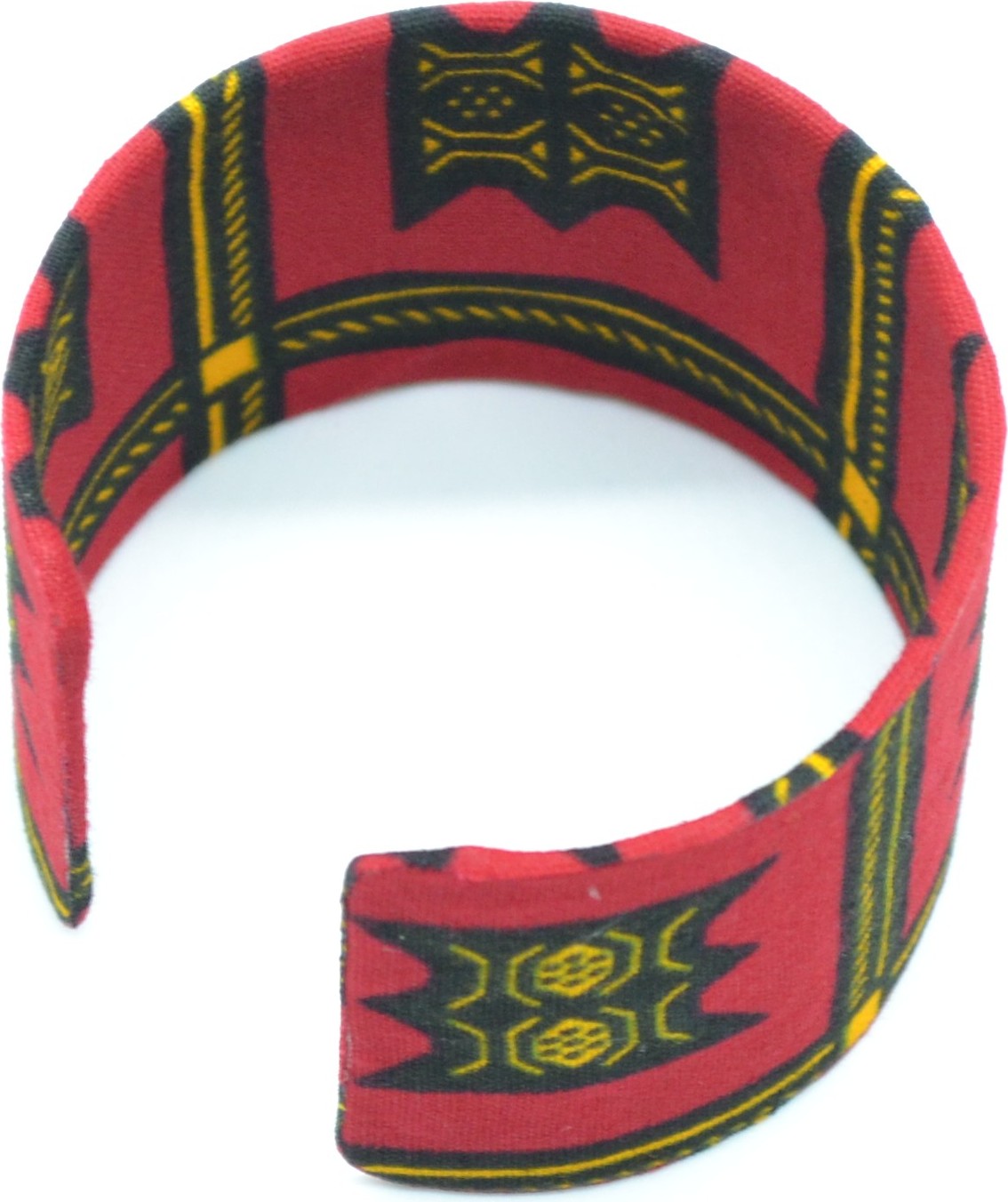 Bracelet manchette en wax et métal