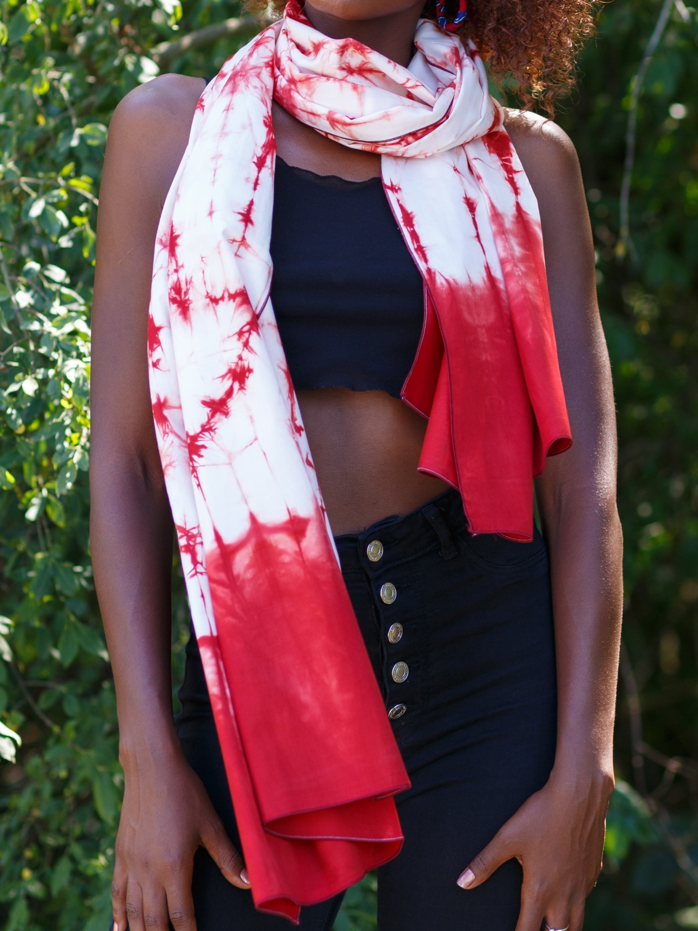 Echarpe / Foulard en coton fait main