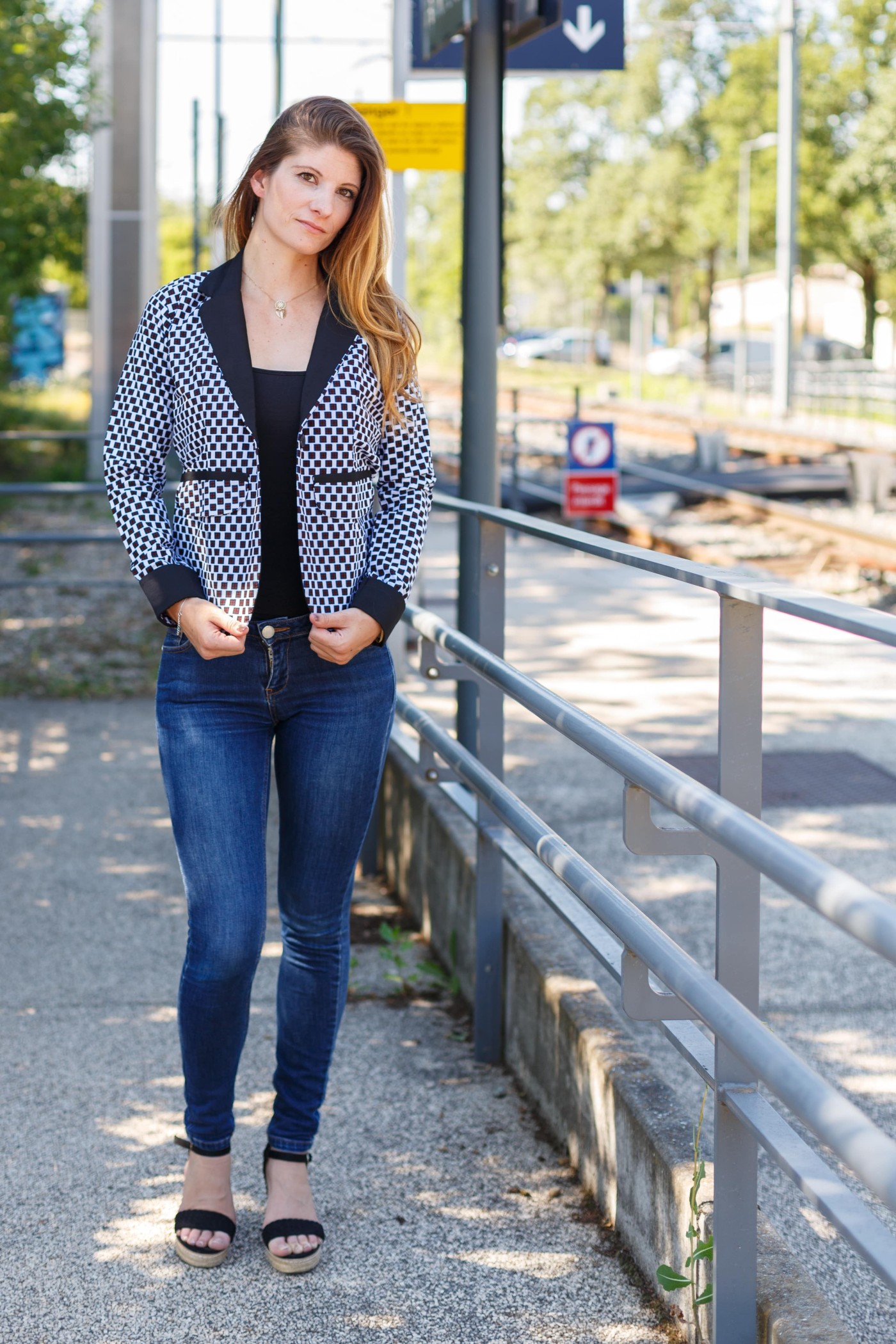 Veste de tailleur en tissu wax