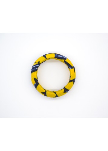 Bracelet ethnique rond en wax multicolore