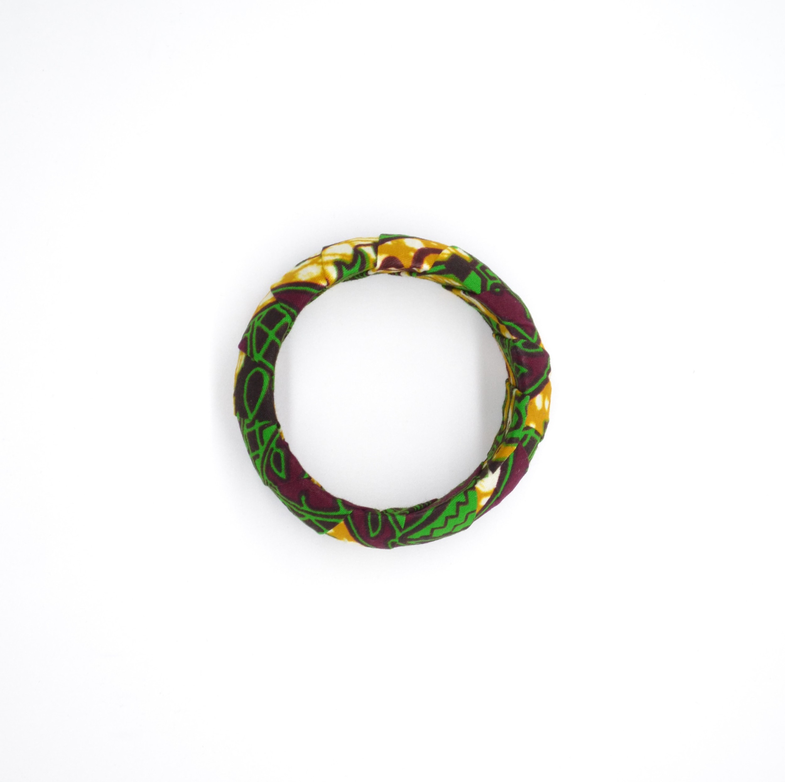 Bracelet en bois et wax coloré