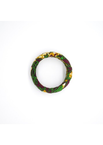 Bracelet en bois et wax coloré