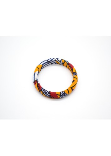 Anneau en tissu wax coloré