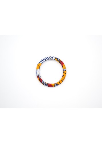 Anneau en tissu wax coloré