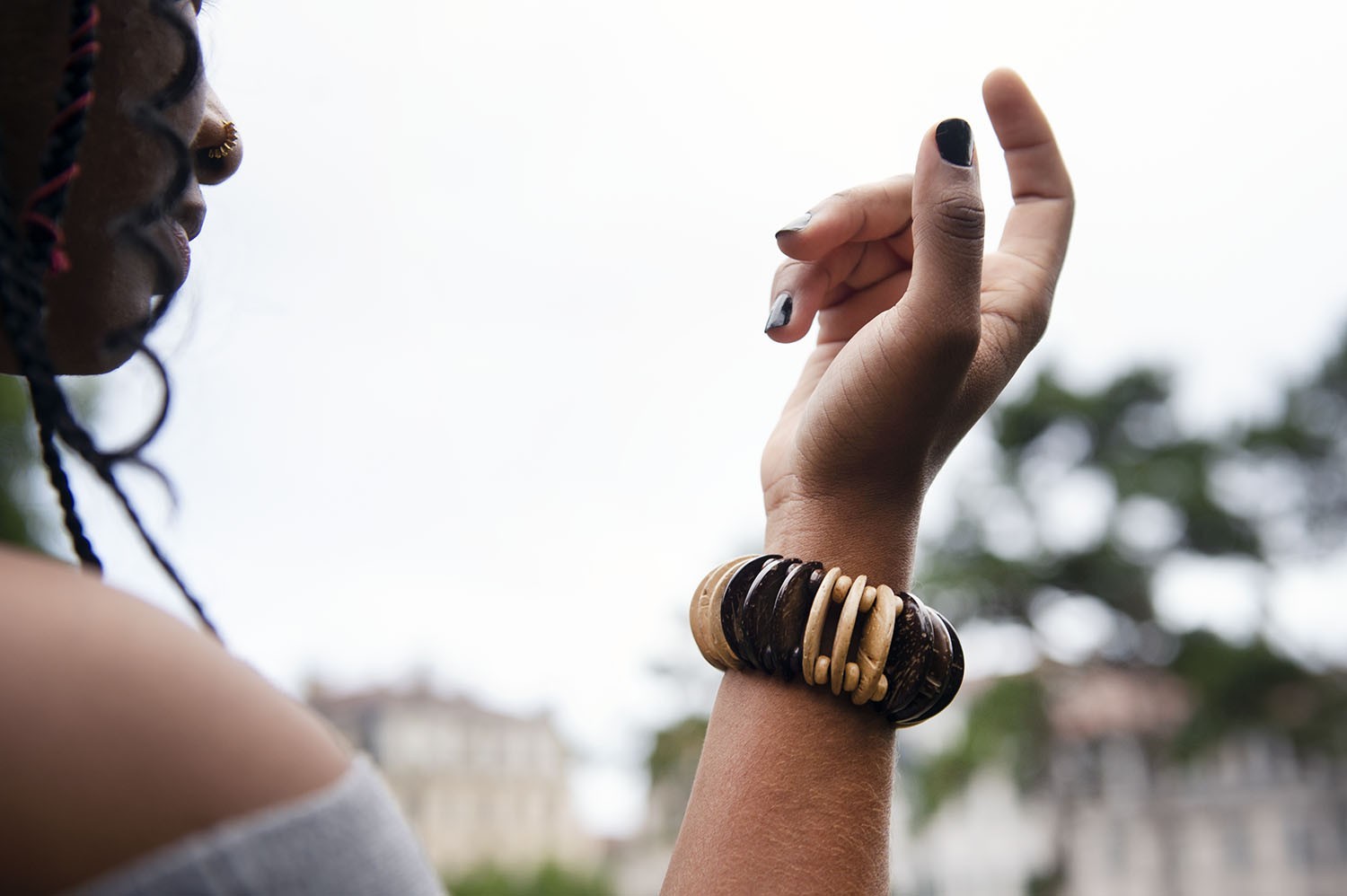 Bracelet en noix de coco
