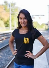 T-shirt femme customisé tissu wax