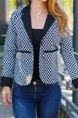 Veste de tailleur en tissu wax