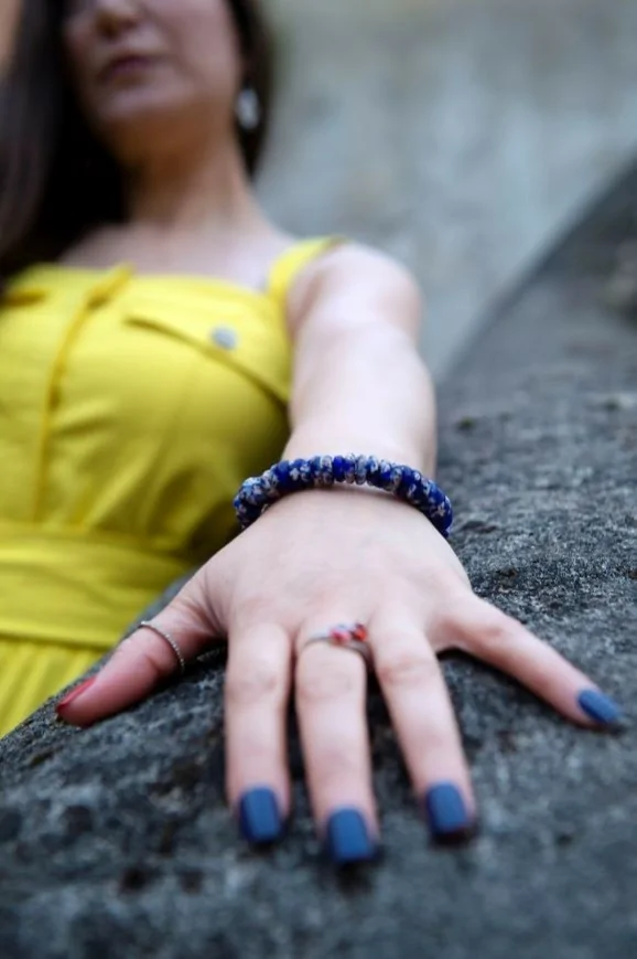 Bracelet ethnique du Togo en terre cuite