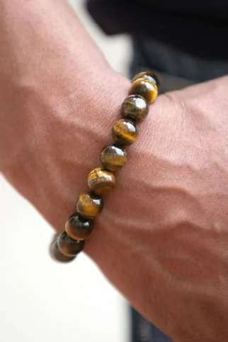 Bracelet en pierres Œil du Tigre Bracelet en pierres Œil du Tigre