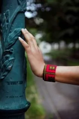 Bracelet manchette multicolore