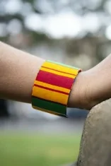 Bracelet manchette en wax original