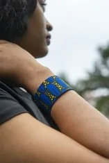 Bracelet manchette en wax original