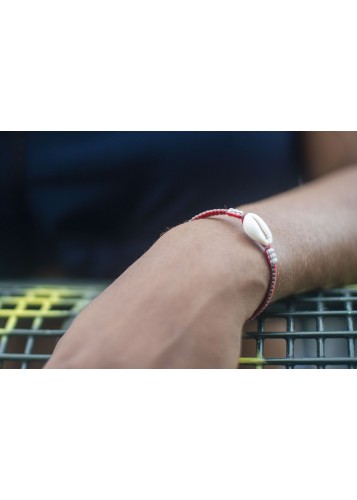 Bracelet réglable décoré de Cauris