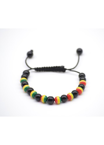 Bracelet ethnique multicolore et réglable