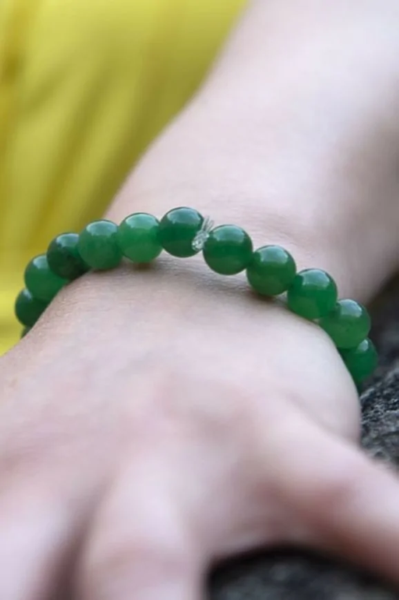 Bracelet perles de jade
