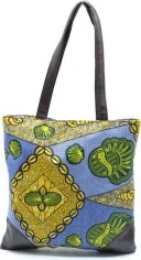 Sac à main artisanal en tissu Wax rose