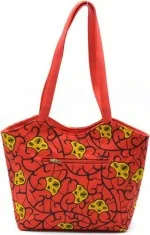 Sac à main artisanal en tissu Wax rose