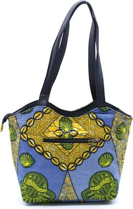 Sac à main multicolore en tissu Wax