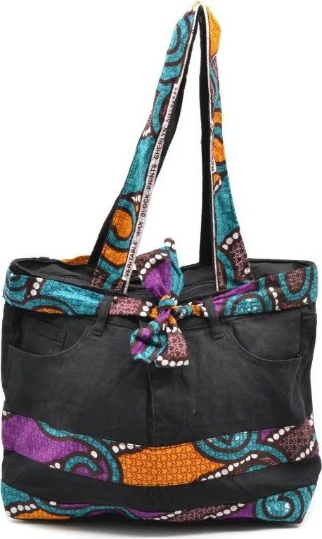 Sac à main en jean customisé