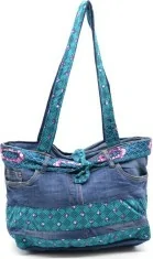 Sac à main en jean customisé