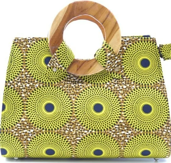 Sac à main artisanal en wax