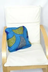 Taie de coussin multicolore en wax Taie de coussin multicolore en wax