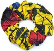 Chouchou flexible en tissu Wax