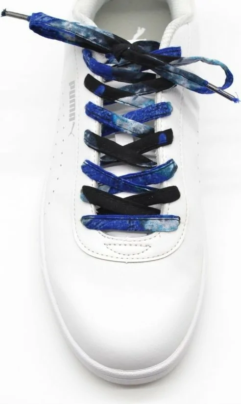 Paire de lacets en tissu wax